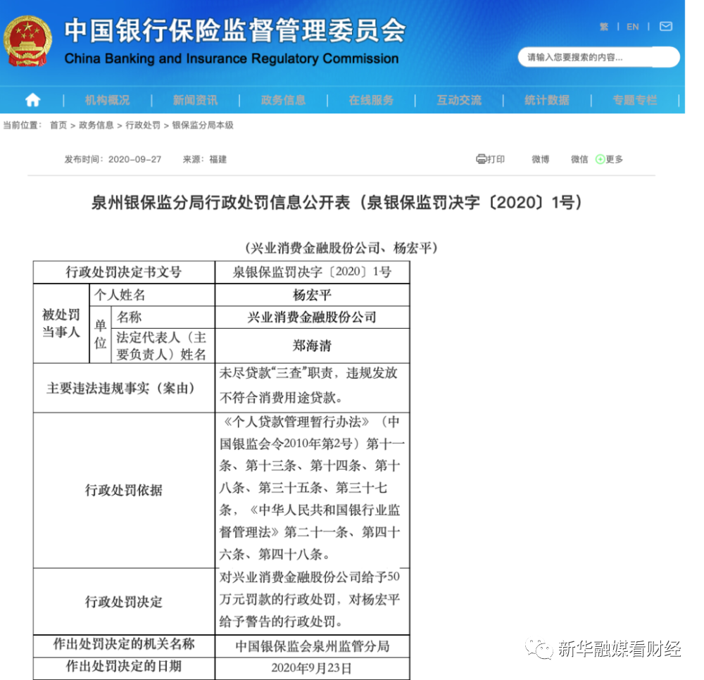 兴业银行消费金融贷款逾期一天影响征信吗