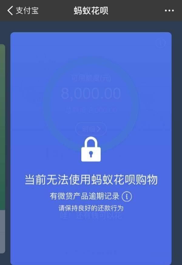 花呗和借呗都逾期了，还完花呗可以先用吗？
