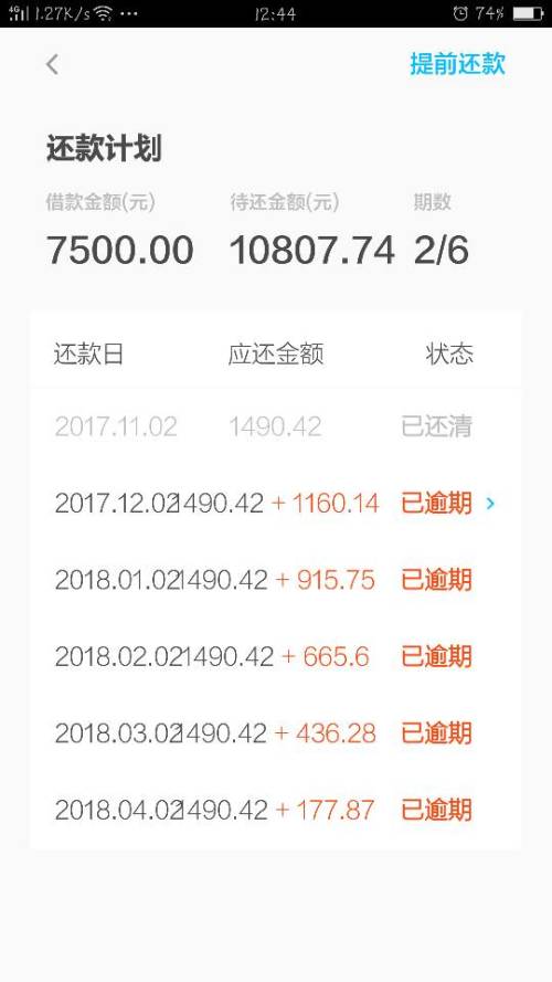 你我贷晚还5天利息多少，极融逾期1天疯狂催收