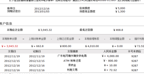 逾期的信用卡怎么查询应还账款明细记录金额