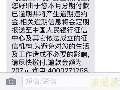 逾期2天要上征信吗已经发过来短信，怎么办？