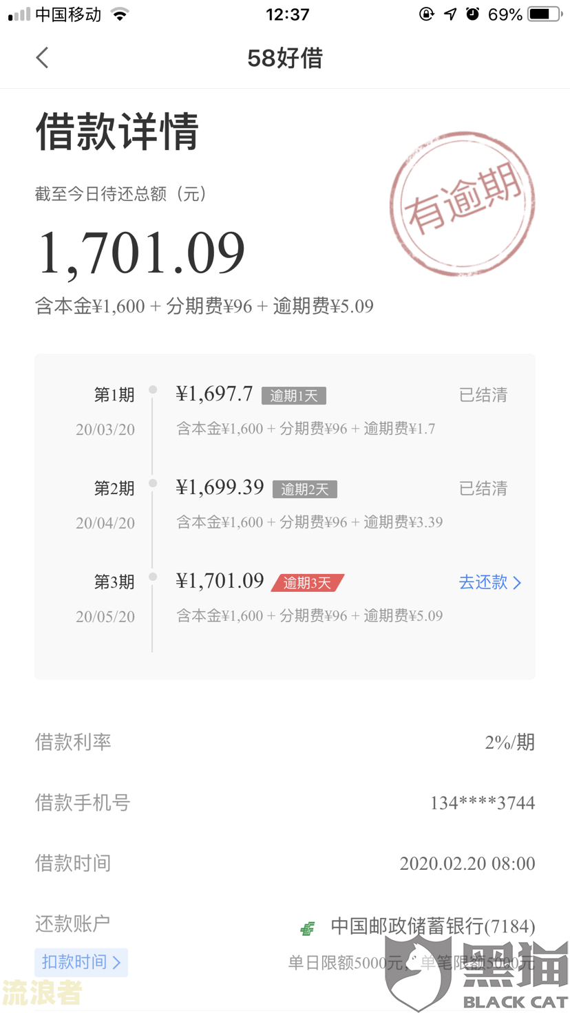 58好借逾期一天还了影响吗怎么办？