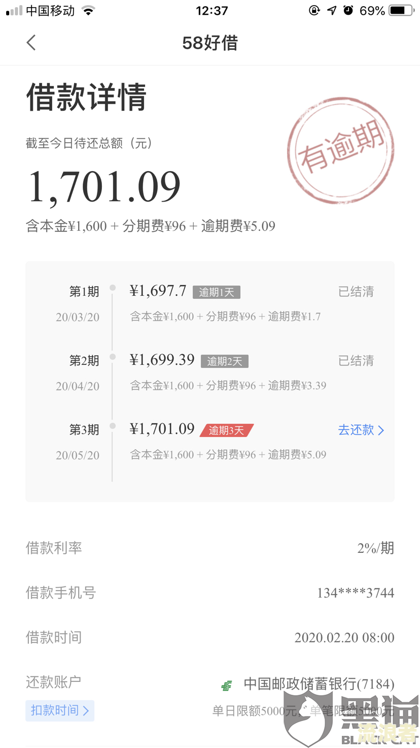 58好借逾期一天还清后可再借吗？