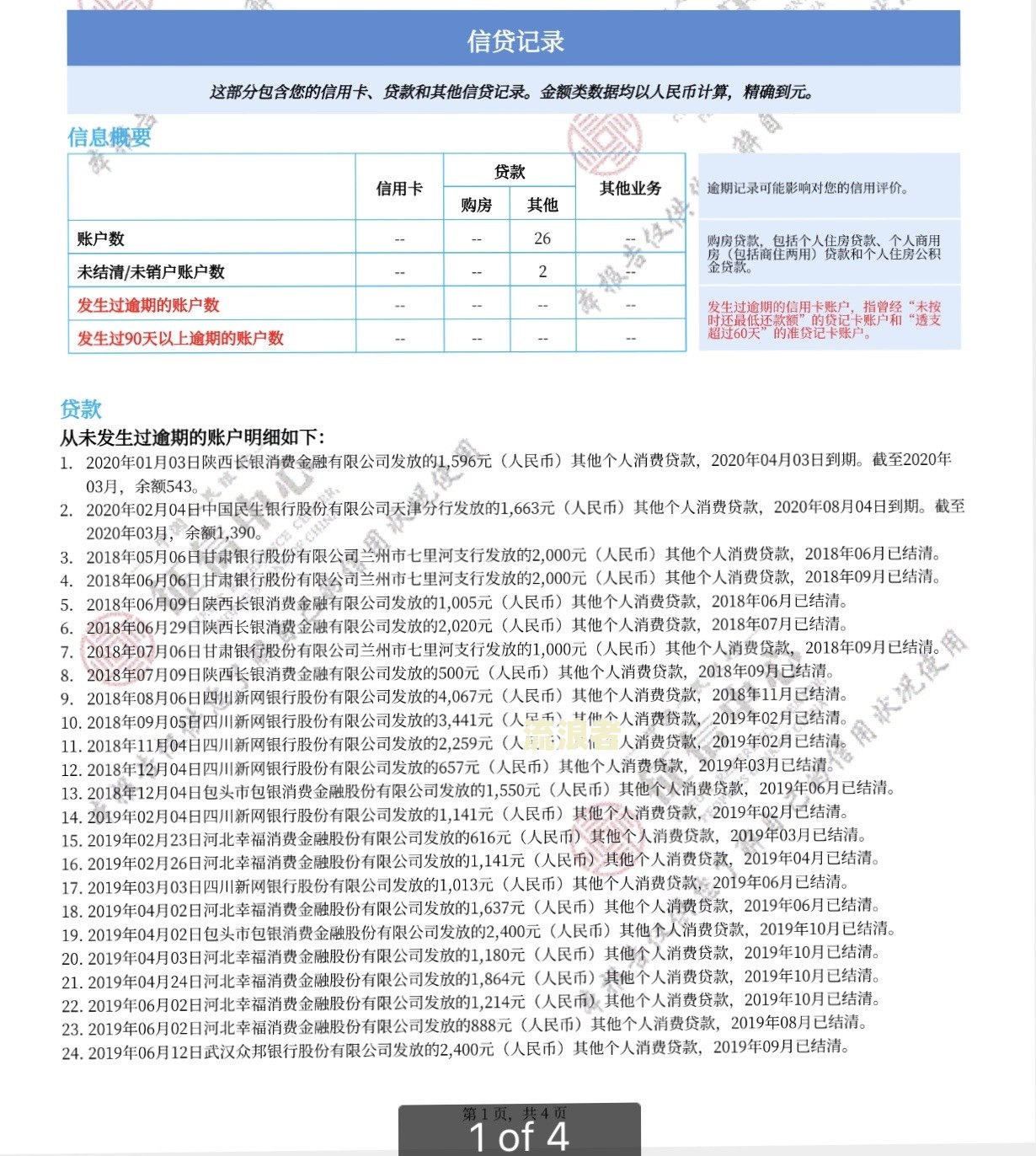 未逾期已结清的记录多久消除