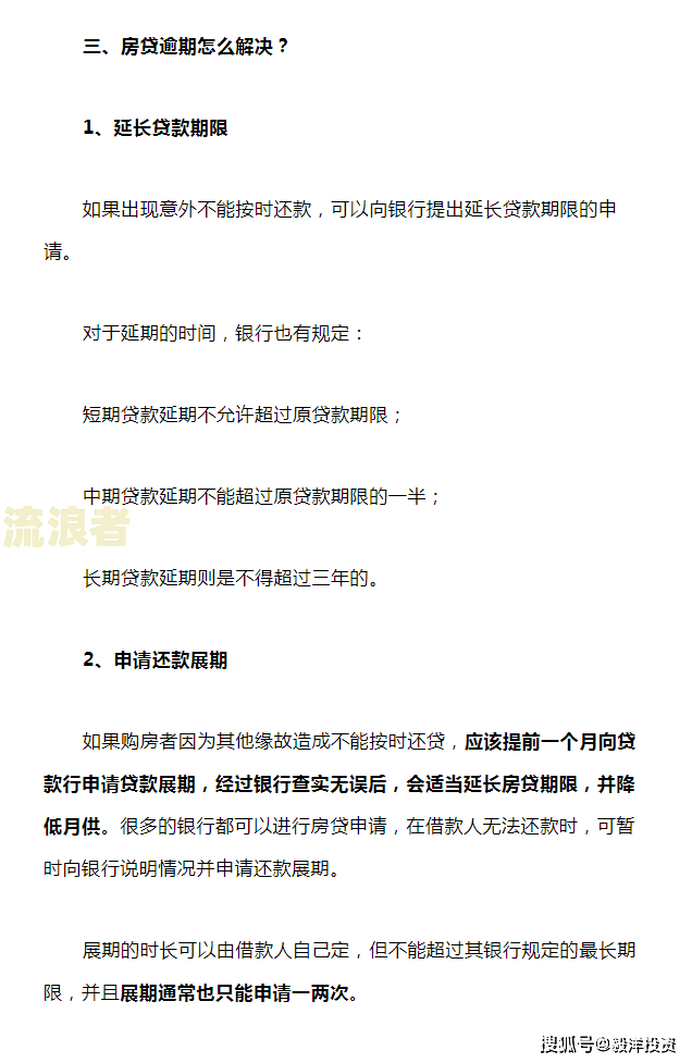 房贷逾期影响提前还款吗现在如何处理？