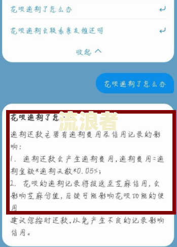 借呗逾期两天上征信吗花呗逾期有什么后果及是否影响额度？