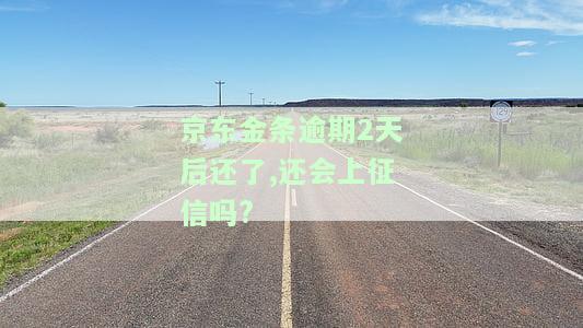 京东金条逾期2天后还了,还会上征信吗?