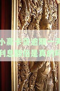 小赢卡贷逾期一天利息翻倍是真的吗安全可靠？后果严重吗？