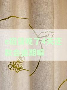 e招贷晚了4天还款会逾期嘛