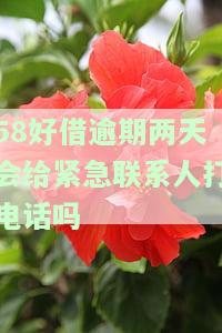 58好借逾期两天会给紧急联系人打电话吗安全可靠？