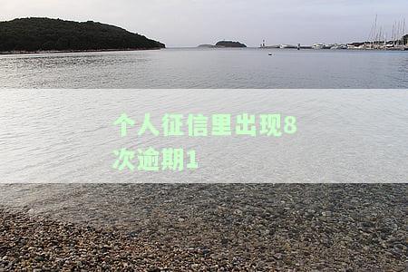 个人征信里出现8次逾期1