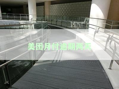 美团月付逾期两天对征信有没有影响？