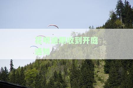 花呗逾期收到法院传票知道如何应对
