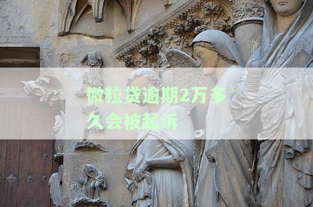 微粒贷逾期2万多久会被起诉