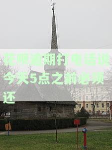 花呗逾期打电话说今天5点之前必须还，后果会怎么样？