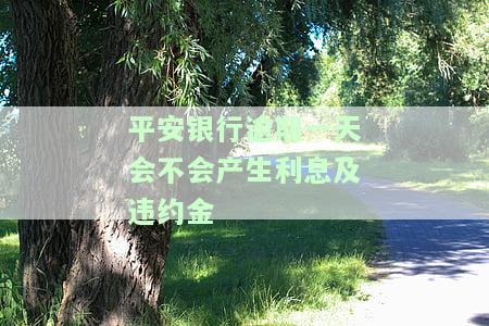 平安银行逾期一天会不会产生利息及违约金，对信用有影响吗？