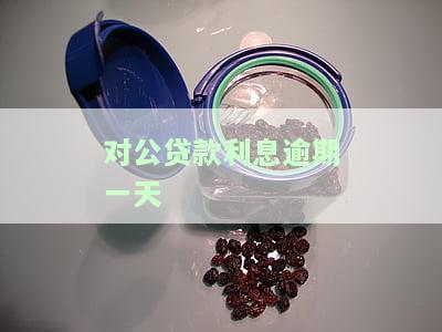 对公贷款逾期一天影响征信吗及处理方法？