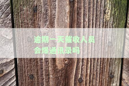 逾期一天催收话术及合法性