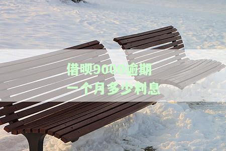 借呗9000逾期一个月利息正常，会起诉吗？