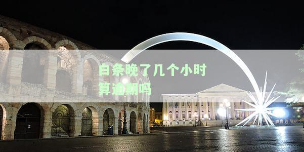 白条晚了几天会影响信用吗？怎么办？