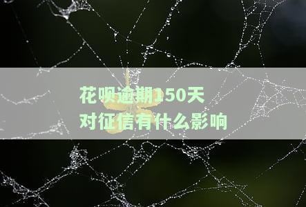 花呗逾期150天对征信有什么影响？如何解决？