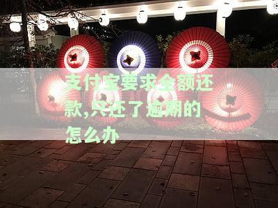 支付宝要求全额还款协商不同意，如何应对？