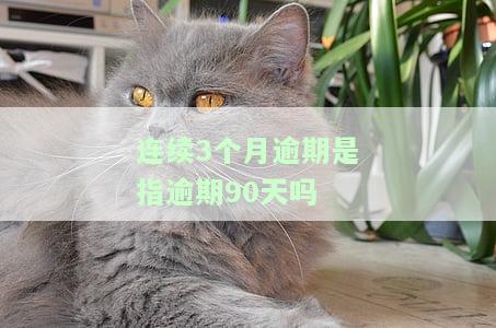 连续3个月逾期的含义是什么？
