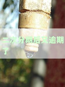 二次分期后又逾期了会怎么样，怎么办