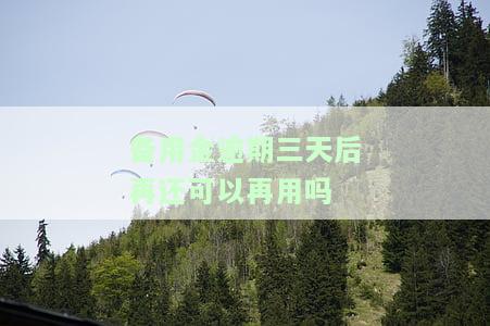 备用金逾期三天了当月还能再用一次吗，有影响吗？