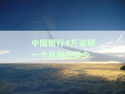 逾期4万一年多少罚息合理图片