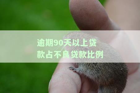 逾期90天以上贷款占不良贷款比例