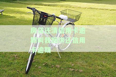 房贷让我把信用卡结清