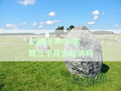 美团逾期3个月3000多会上门要帐吗怎么办？