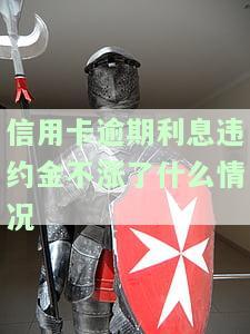 信用卡逾期利息违约金不涨了什么情况
