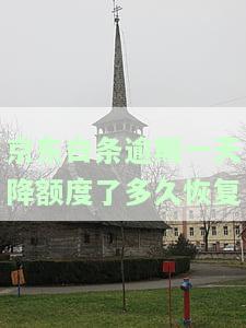 逾期一天降额度了多久恢复一次及额度提升情况