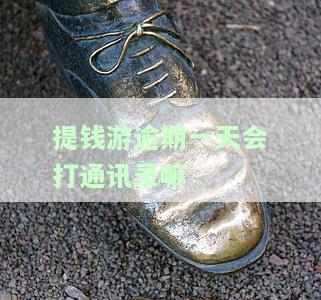 提钱游逾期1天有事吗，会上征信吗？