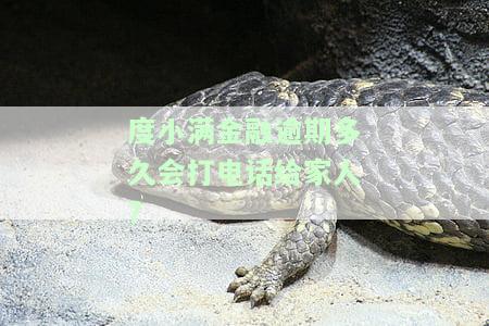 度小满金融逾期多久会打电话给家人怎么投诉及相关问题