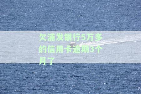 欠浦发信用卡三万元逾期几个月会被起诉，该如何应对？