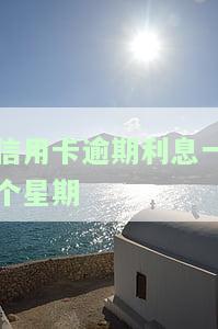 信用卡逾期利息一个星期多少钱及计算方法