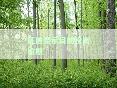 个人征信显示没有逾期
