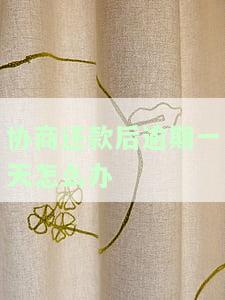 信用卡协商还款后逾期一天的处理方法及结果分析