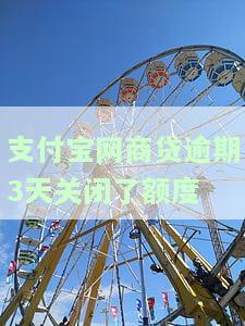 支付宝网商贷逾期3天还了还能取出来