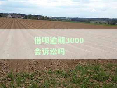 借呗逾期3000会诉讼吗