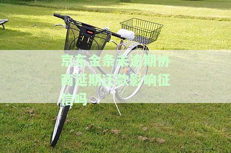 京东金条未逾期协商延期还款影响征信吗