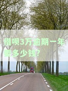 借呗3万逾期一年要多少钱?