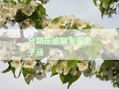 分期乐发函件：寄送地址和真实性