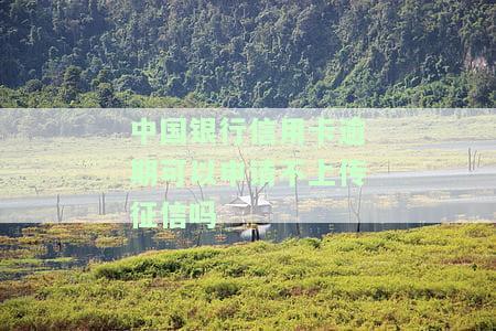 中国银行信用卡逾期可以申请不上传征信吗