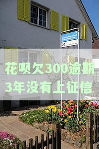 花呗欠300逾期3年没有上征信