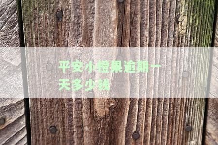 平安小橙花逾期会怎么样，逾期上征信吗？逾期多久会被起诉？