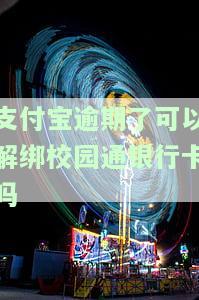 支付宝逾期了可以解绑校园通银行卡吗怎么办